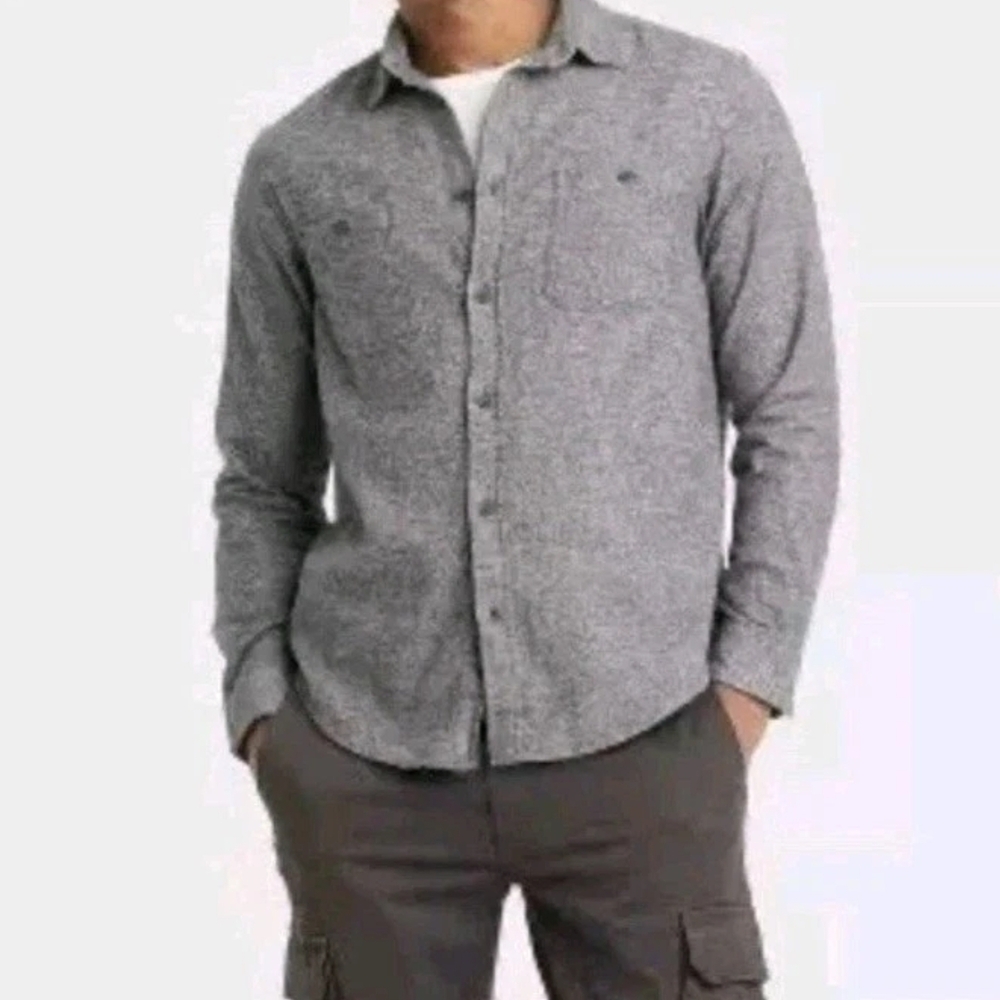 Goodfellow & Co Men's Casual Gray Button-Down Shirt Size M NWT